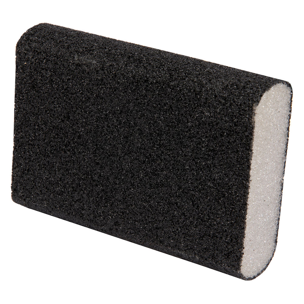 Губка для шлифования, 100 х 70 х 25 мм, овал, Средняя жесткость, P 60 Сибртех (757367)