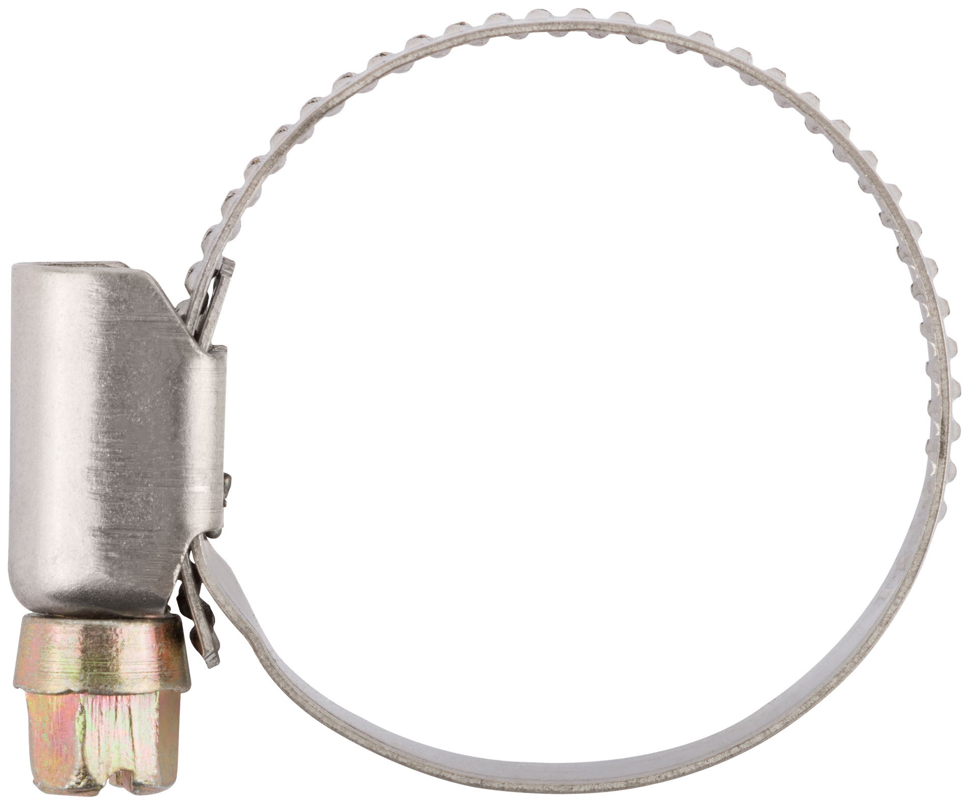 Хомут обжимной (нержавеющая сталь со сваркой) 23-35 мм (64279)