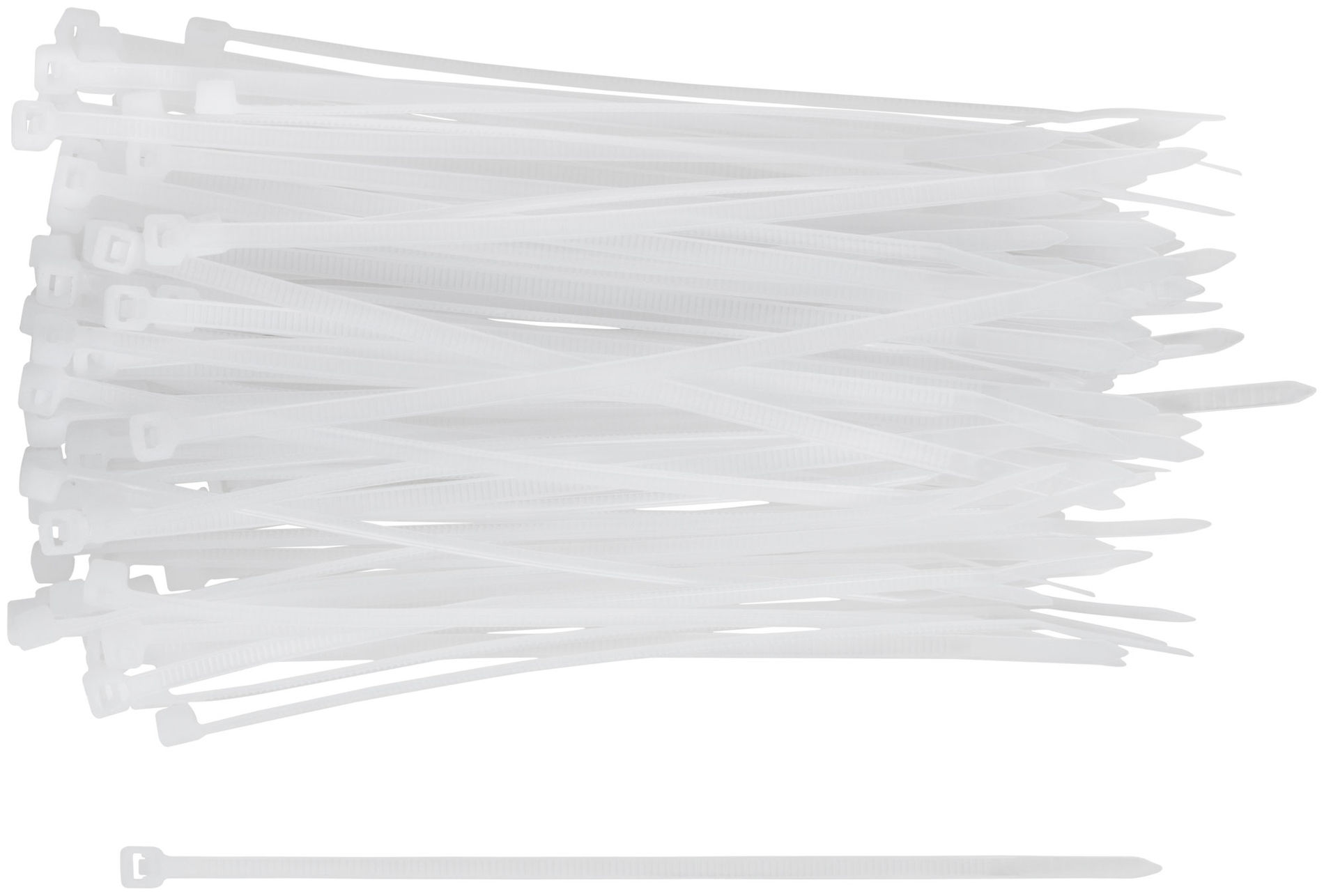 Хомуты нейлоновые для проводов, белые 100 шт., 3,6х150 мм (60246М)