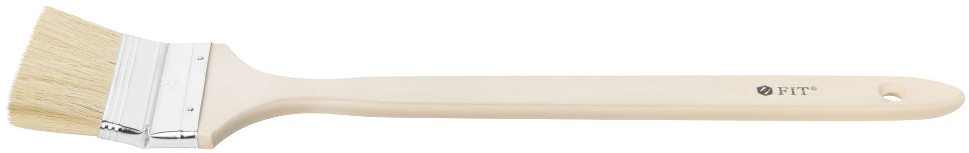 Кисть радиаторная, натуральная светлая щетина, деревянная ручка 3 (75 мм) (01217)