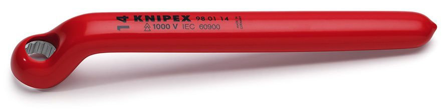 Ключ гаечный накидной VDE, 14 мм, длина 195 мм, диэлектрический (KN-980114)