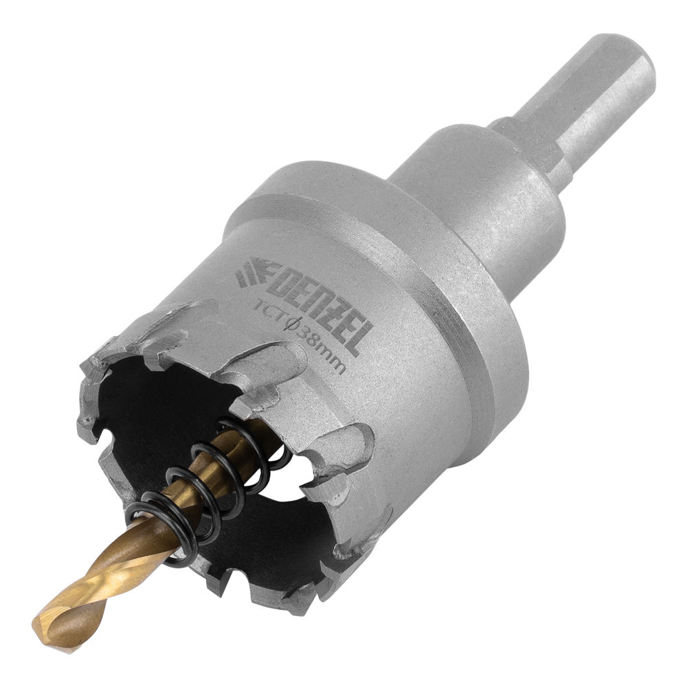 Коронка по металлу твердосплавная, 38 мм Denzel (724012)