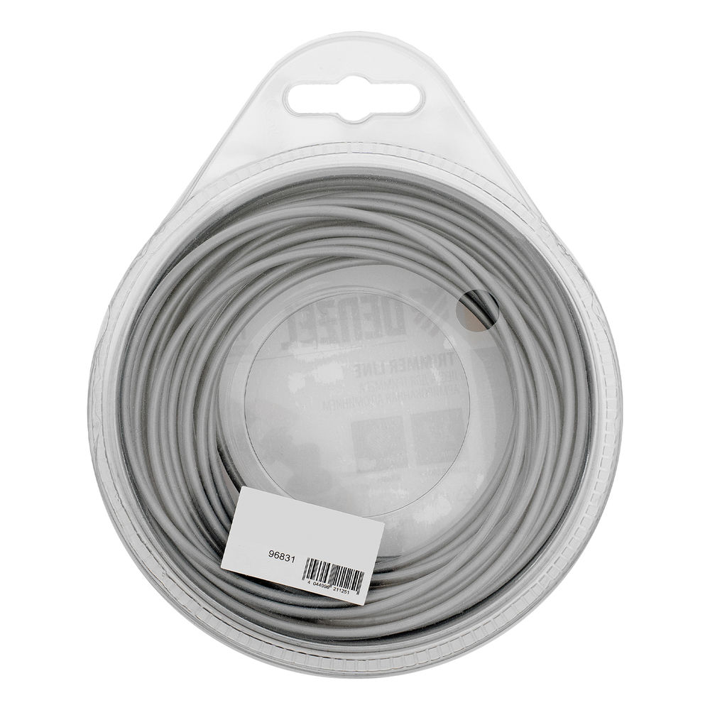 Леска для триммера армированная алюминием круглая, 2,7мм х 15м, блистер ALUFLEX Denzel (96831)