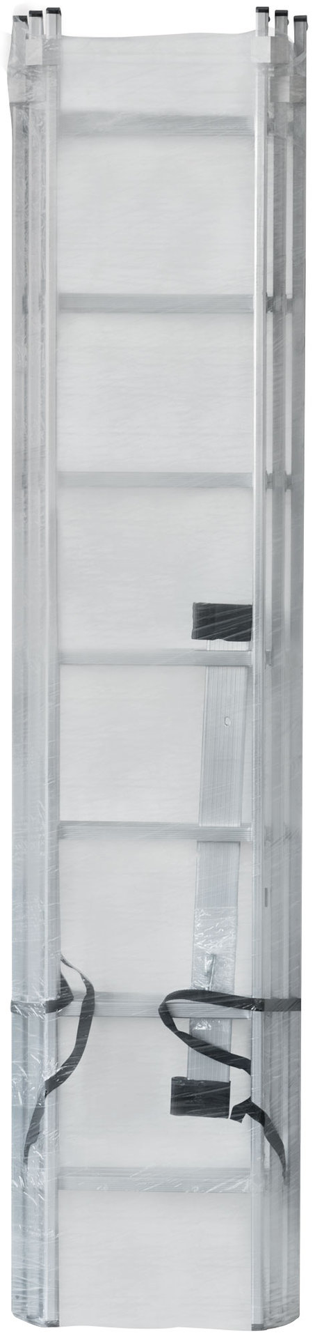 Лестница трехсекционная алюминиевая, 3 х 7 ступеней, H=202/316/426 см, вес 9,16 кг (65432)