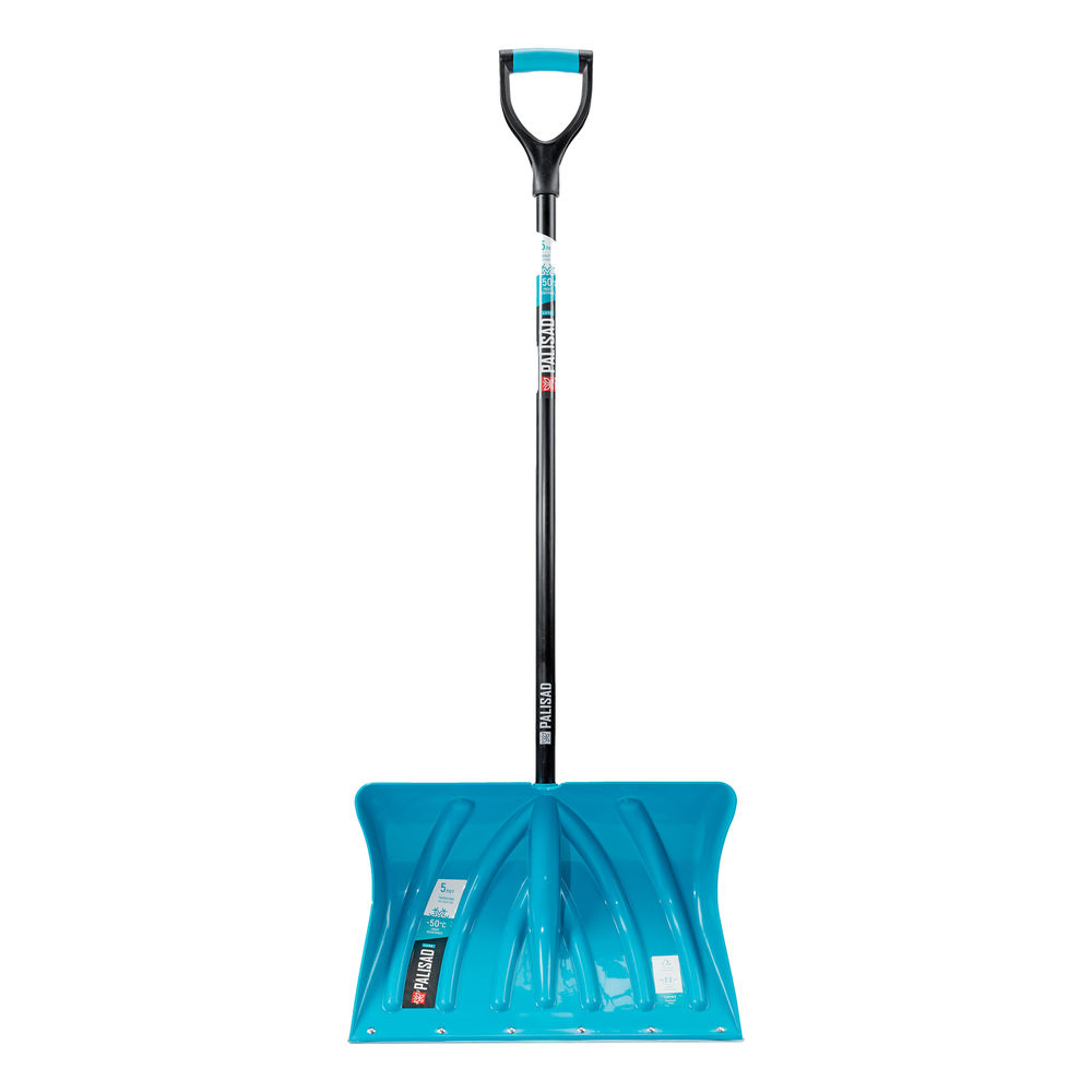 Лопата для уборки снега пластиковая Luxe, 500 х 325 х 1300 мм, металлопластиковый черенок, Palisad (615015)