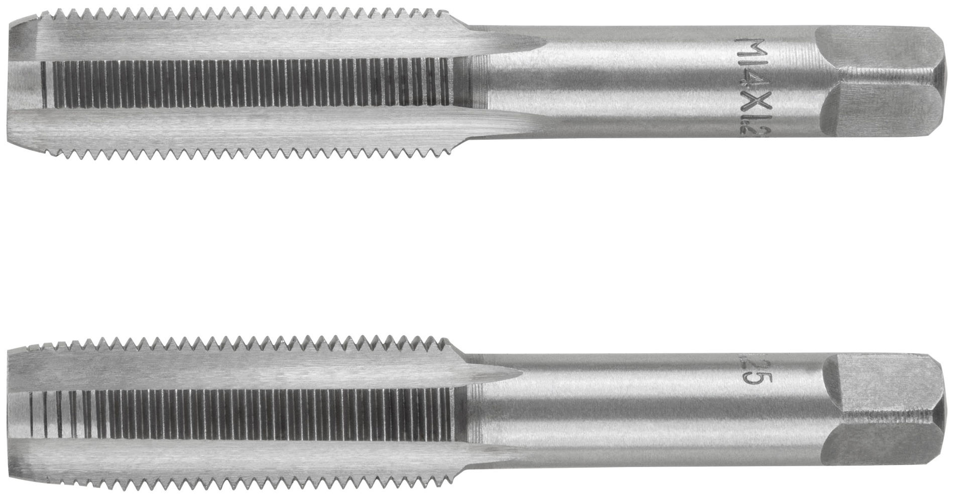 Метчики метрические, легированная сталь, набор 2 шт. М14х1,25 мм (70853)
