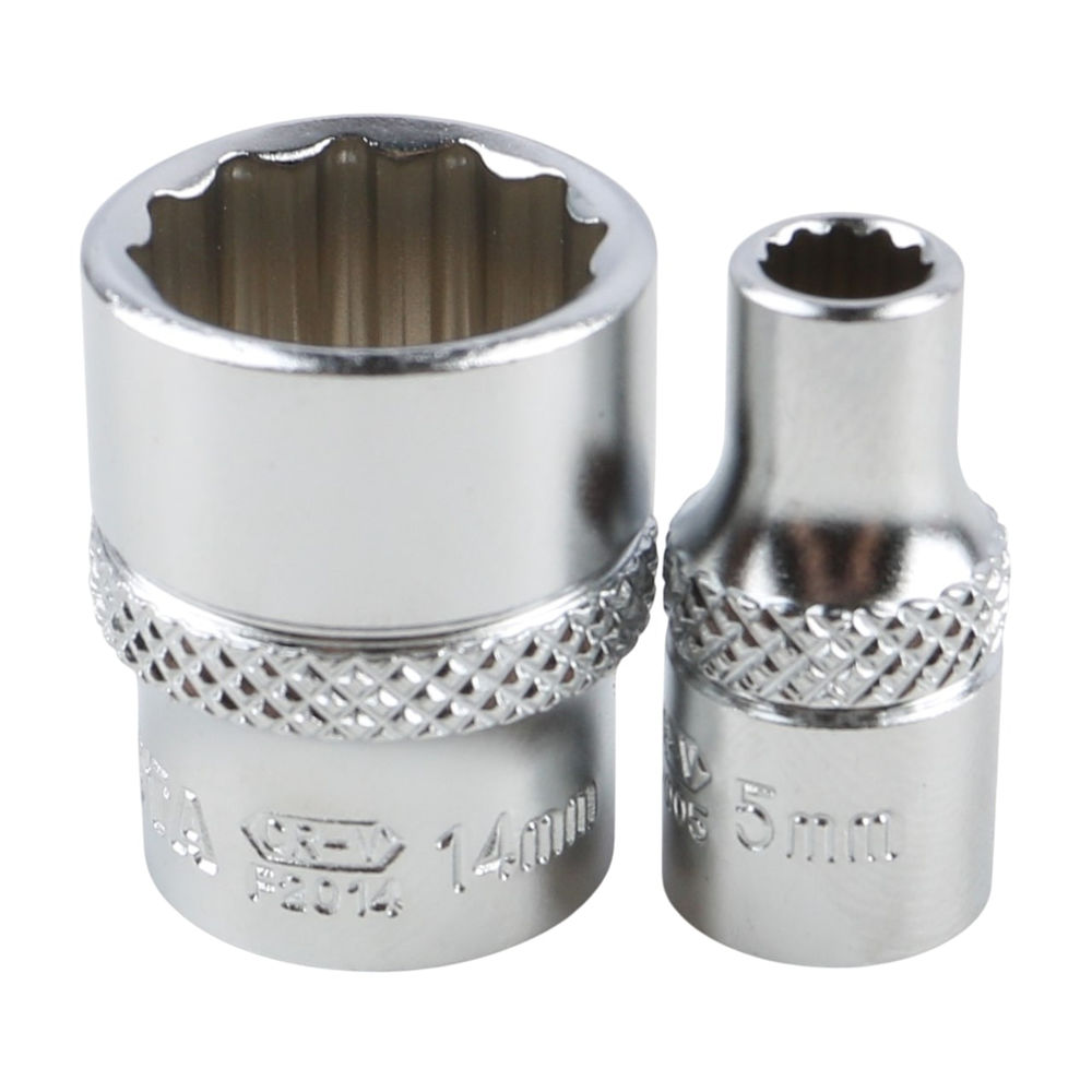 Набор торцевых головок 12-ти гранных 10 пр. на линейке, 5-14 мм 1/4 Licota TBS-22001