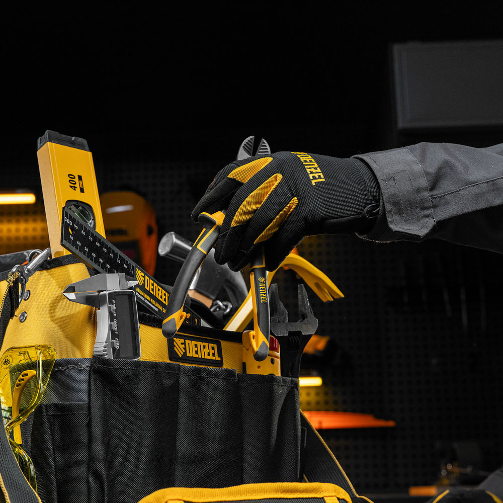 Переноска для инструмента, 260х240х300 мм, 22 кармана, наплечный ремень Denzel