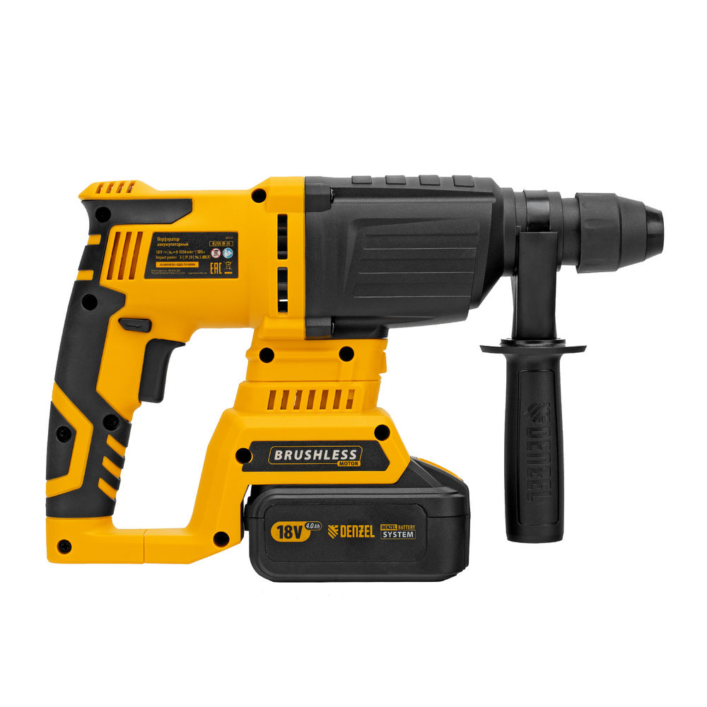 Перфоратор аккумуляторный BLRH-IB-26 Li-Ion, 18 В Denzel (26701)