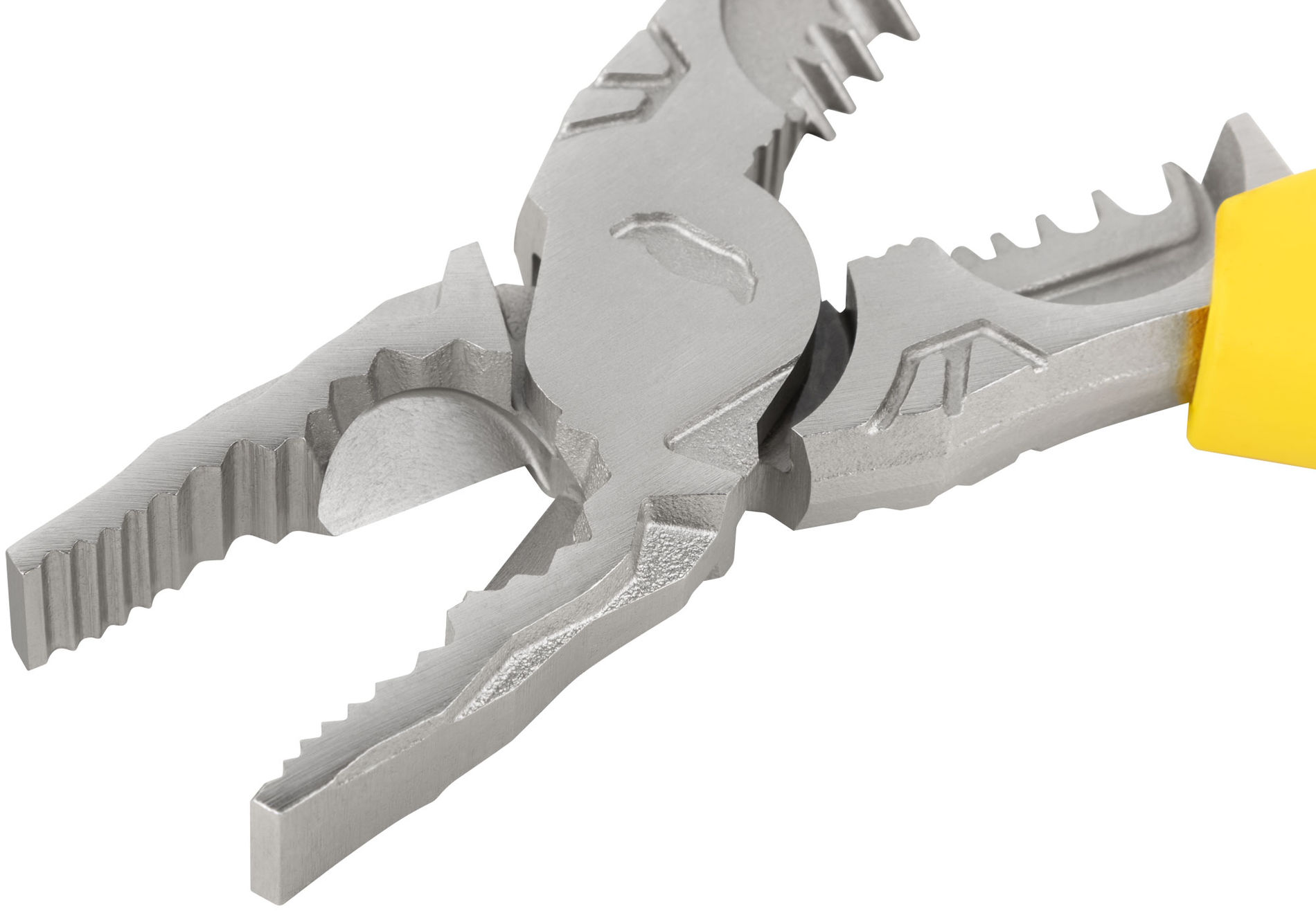 Плоскогубцы комбинированные многофункциональные, эксцентриковый шарнир, прорезинен. ручки, Профи 180 мм (51015)