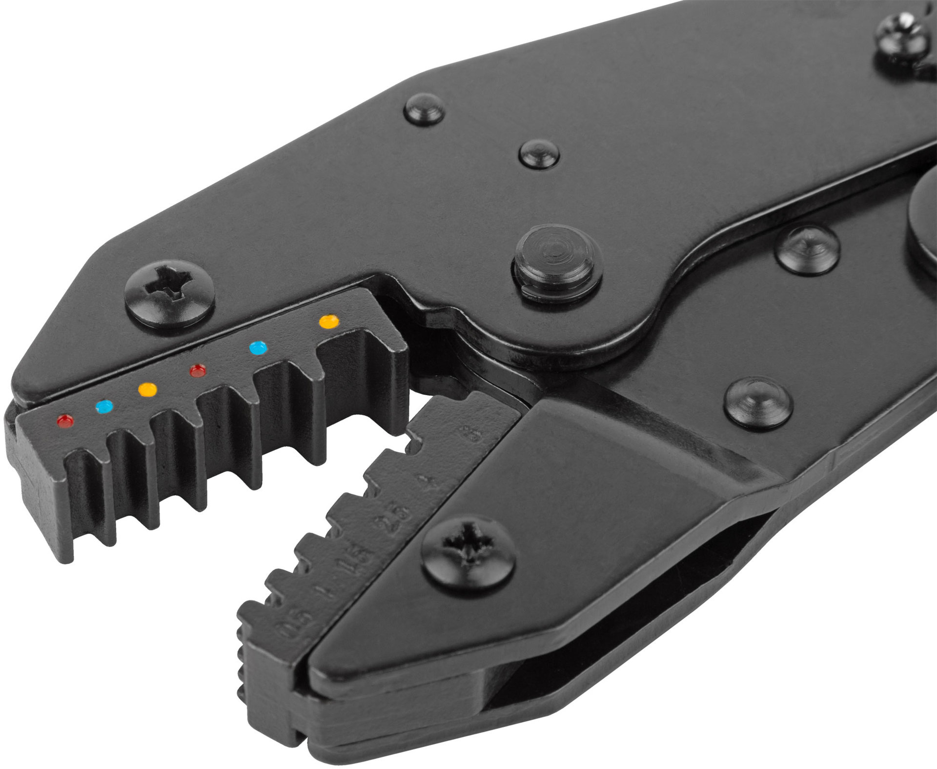 Пресс-клещи (кримпер) для обжима наконечников электропроводов с сечением 0,5-6 мм (60066М)