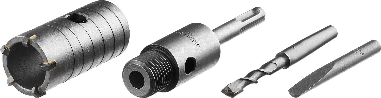 STAYER 35 мм, SDS - Plus, 5T, коронка по бетону с оснасткой (29190-35)