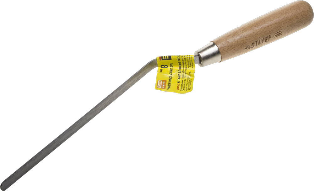 Расшивка каменщика 8 мм, плоская деревянная рукоятка STAYER 0840-08