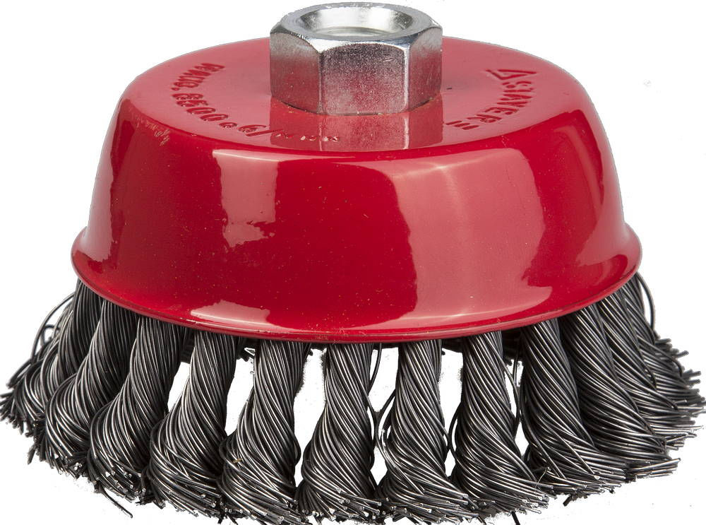 Щетка-крацовка чашечная для УШМ 80 мм, жгутированная стальная проволока 0.5 мм STAYER Professional 35128-080_z01