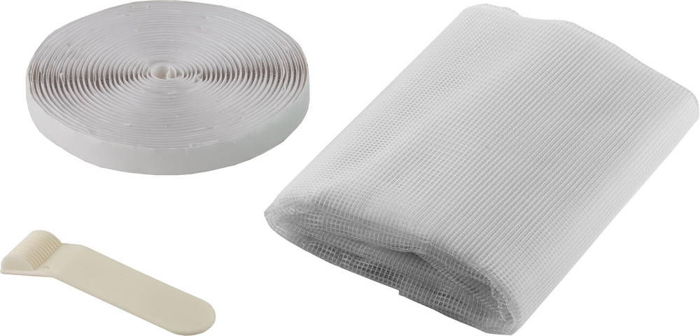 Сетка противомоскитная Comfort, белая, для окон, 1.1 х 1.3 м, с крепежной лентой STAYER 12480-11-13