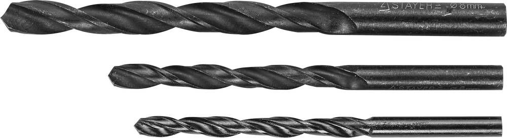 STAYER количество: 3 шт, набор сверл по металлу (2961-H3_z01)