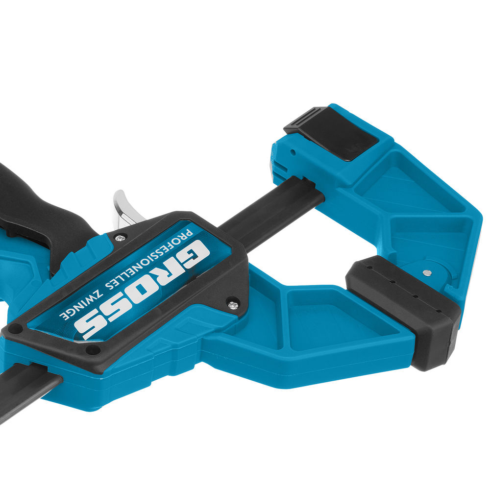 Струбцина реечная, быстрозажимная, пистолетного типа, пошаговый механизм, пластиковый корпус, 300 мм Gross (20702)