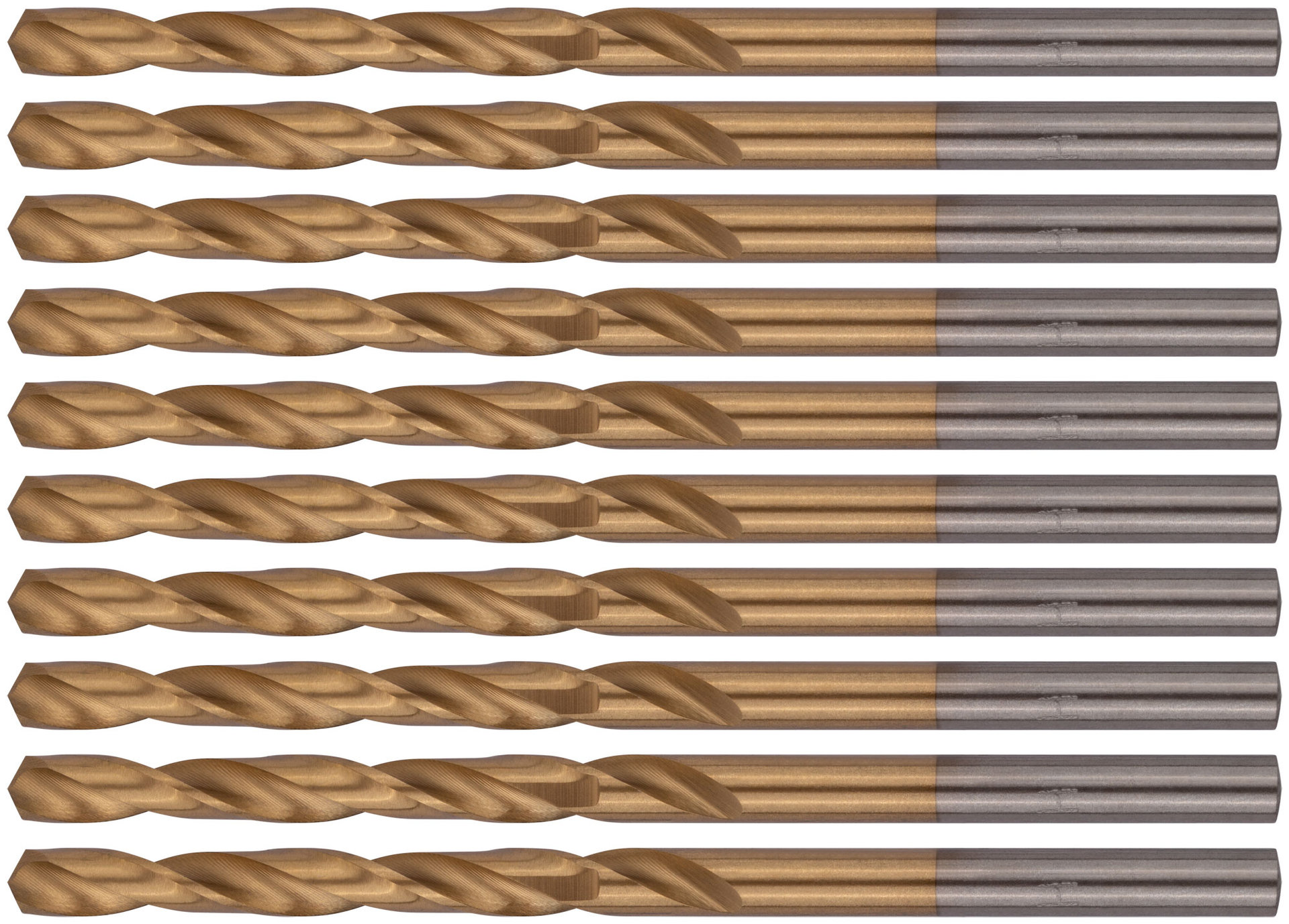 Сверла HSS по металлу, титановое покрытие 4,0 мм (10 шт.) (34140)