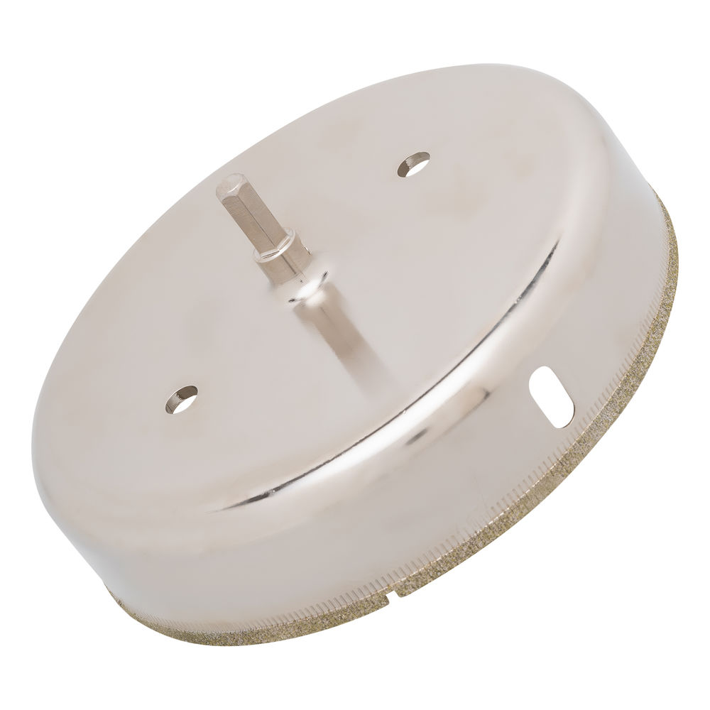 Сверло по керамической плитке и стеклу, 130 х 55 мм, шестигранный хвостовик, с центрующим сверлом Сибртех (72736)