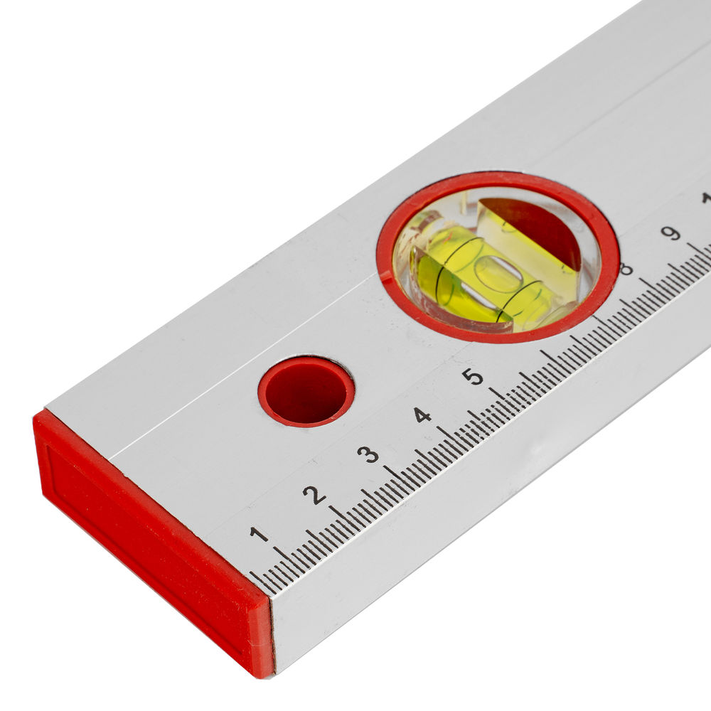 Уровень алюминиевый, 600 мм, 3 глазка, линейка Sparta (331235)