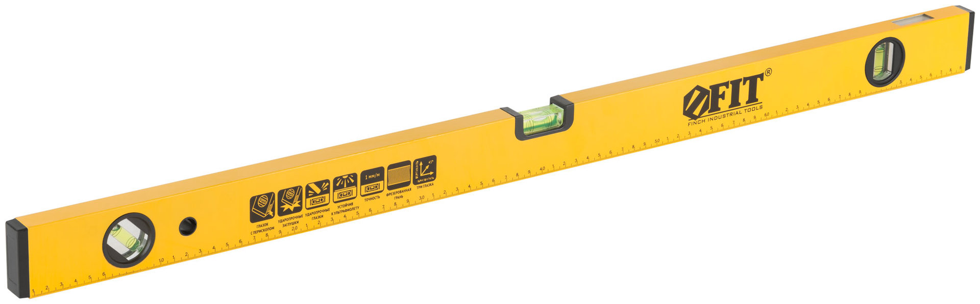 Уровень Перископ, 3 глазка, зеркало, усиленный корпус, фрезер. рабочая грань, шкала, Профи 800 мм (18183)