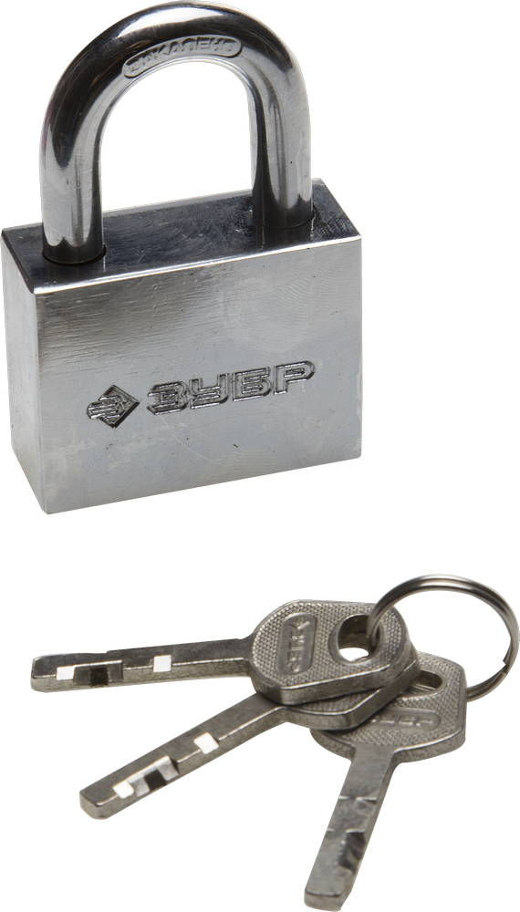 Замок навесной 50 мм, стальной корпус, закаленная дужка ЗУБР 3710-50_z01