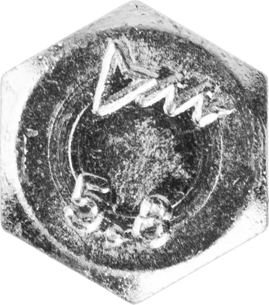 Болт M10 x 50 мм, кл. пр. 5.8, цинк, 5 кг, ГОСТ 7798-70 ЗУБР 303080-10-050