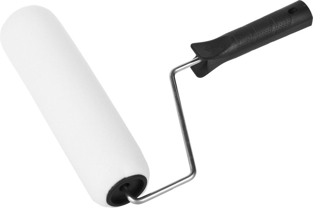 Валик малярный Поролон 44 x 240 мм бюгель 6 мм ворс 11 мм для водорастворимых акриловых лаков и эмалей ЗУБР 03605-25_z01