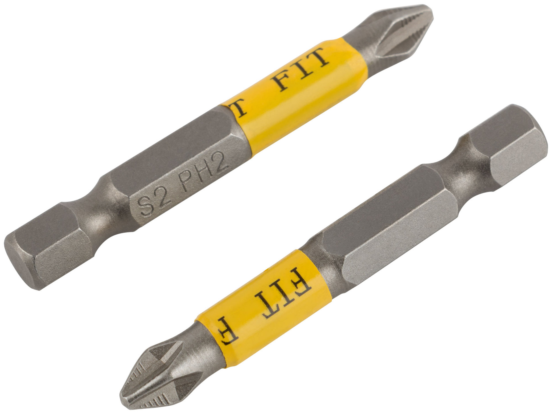 Биты кованые, сталь S2, односторонние 50 мм PH2, Профи 2 шт., блистер (57505)