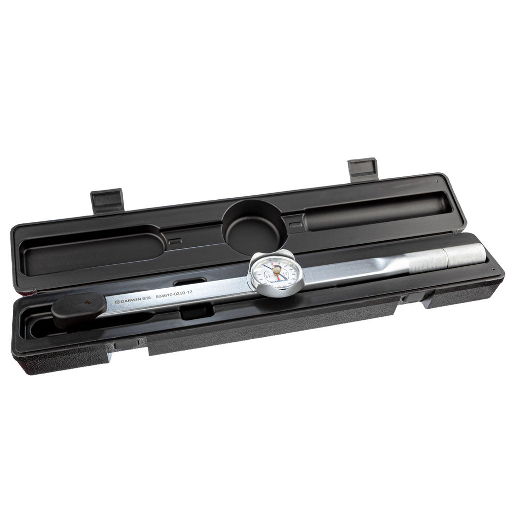 Динамометрический ключ 0-350 Нм, стрелочного типа, двусторонний, с приводным квадратом 1/2, GARWIN INDUSTRIAL, 504610-0350-12