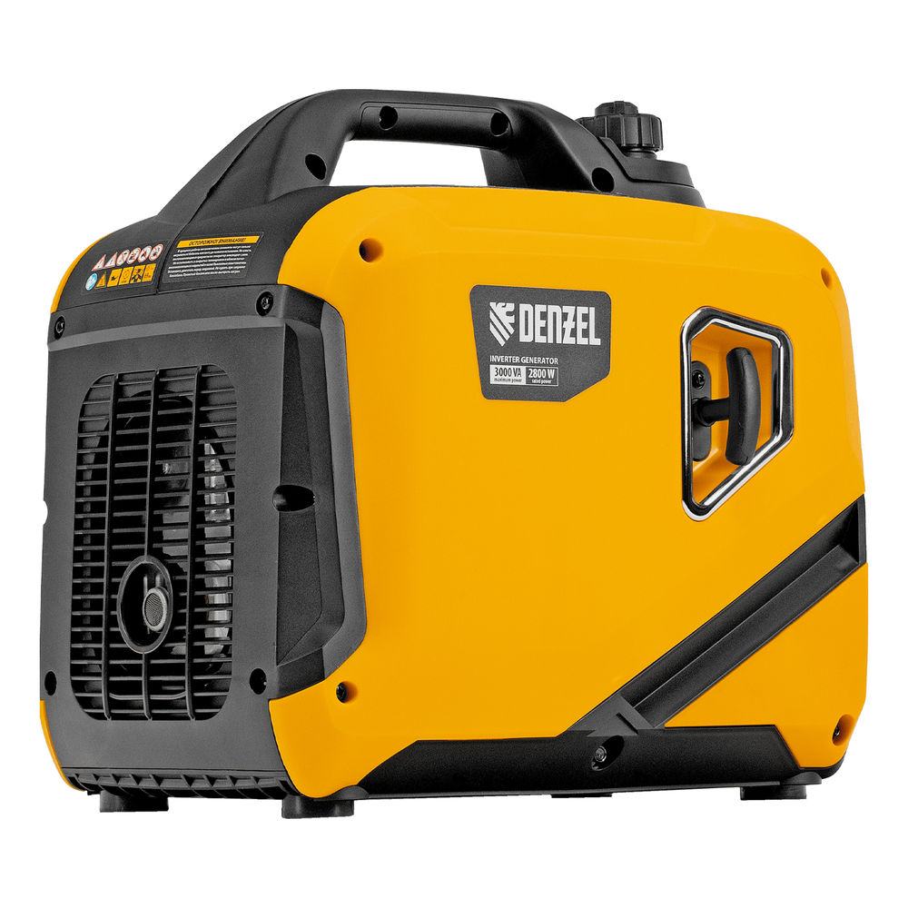 Генератор инверторный GS-3000iS, 3,0 кВт, 230 В, закрытый корпус, ручной старт DENZEL (94716)