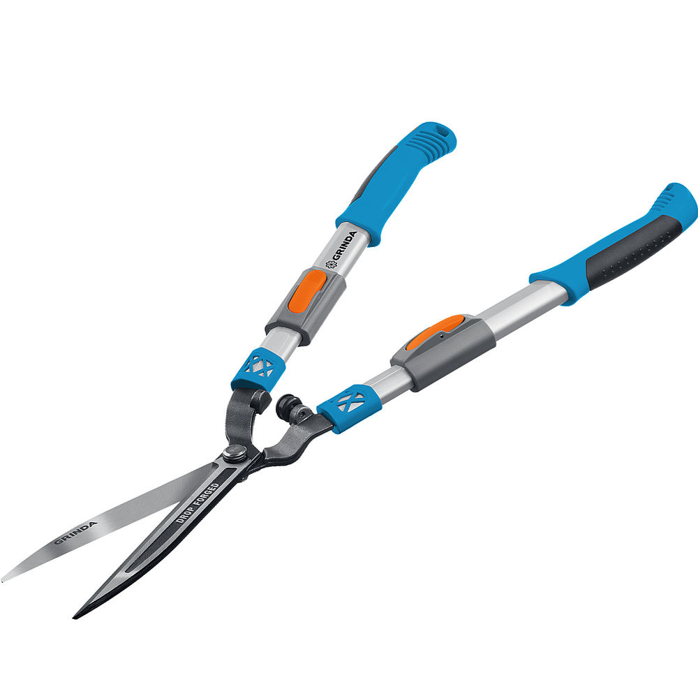 Кусторез FH-800T, длина 630 - 800 мм, кованые лезвия, телескопический, алюминиевые рукоятки, PROLine GRINDA 423790