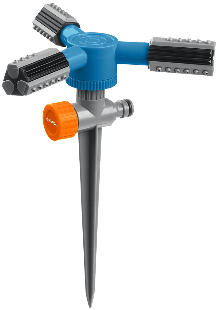 Круговой распылитель RR-P, 75 м, 2 полив, 3 сопла, на пике, ударопрочный пластик, PROLine GRINDA 40341_z03