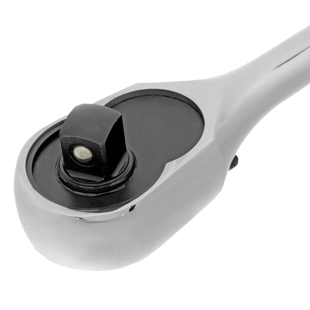 Ключ-трещотка 3/8, CrV, 120 зубьев, цельнометаллический, хром Gross