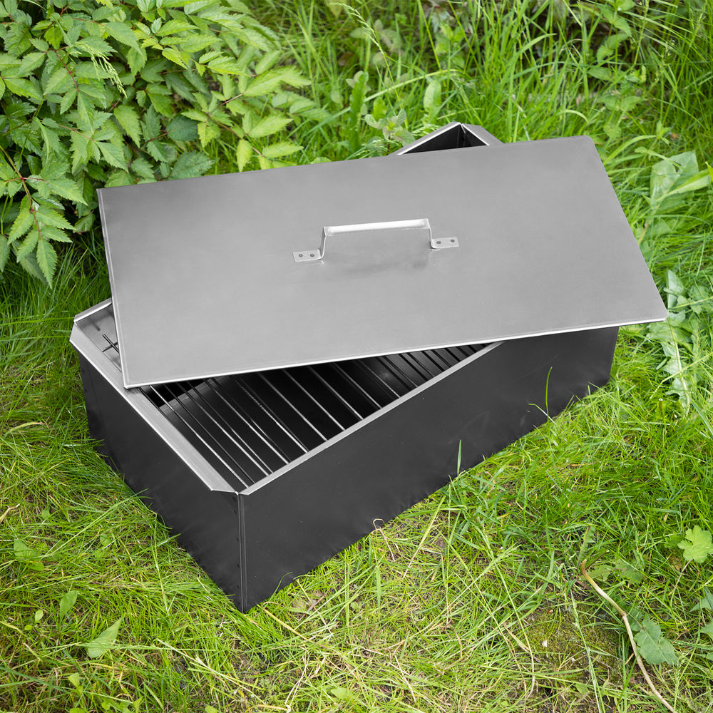 Коптильня двухъярусная большая 600 х 320 х 250 мм, 0.8 мм, с поддоном, Camping Palisad (69529)