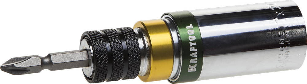 Бита с торцовой головкой 17/21 мм, 2 шт, с фиксатором KRAFTOOL 26399-H2