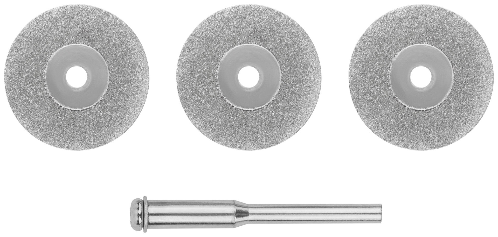 Круги с алмазным напылением 3 шт. и штифт диам. 3 мм, 22 мм (36930)