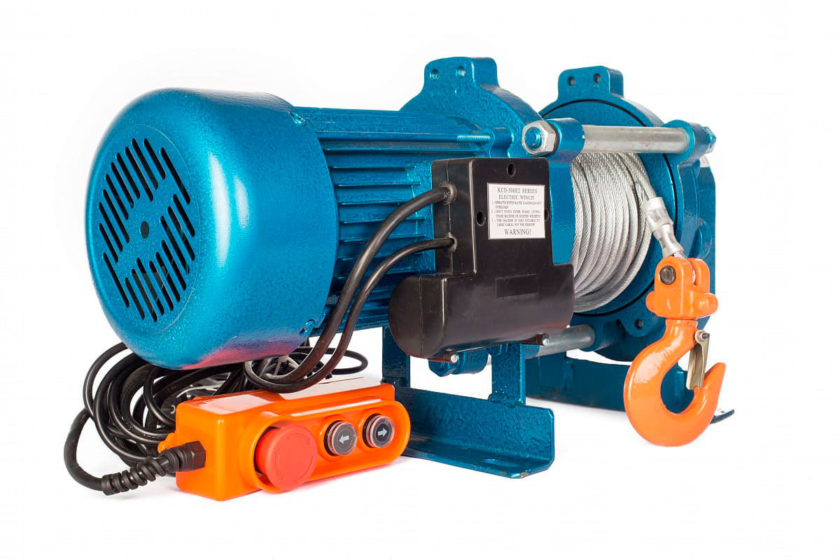 Лебедка TOR ЛЭК-500 E21 (KCD) 500 кг 220 В с канатом 100 м (J) (1048312)