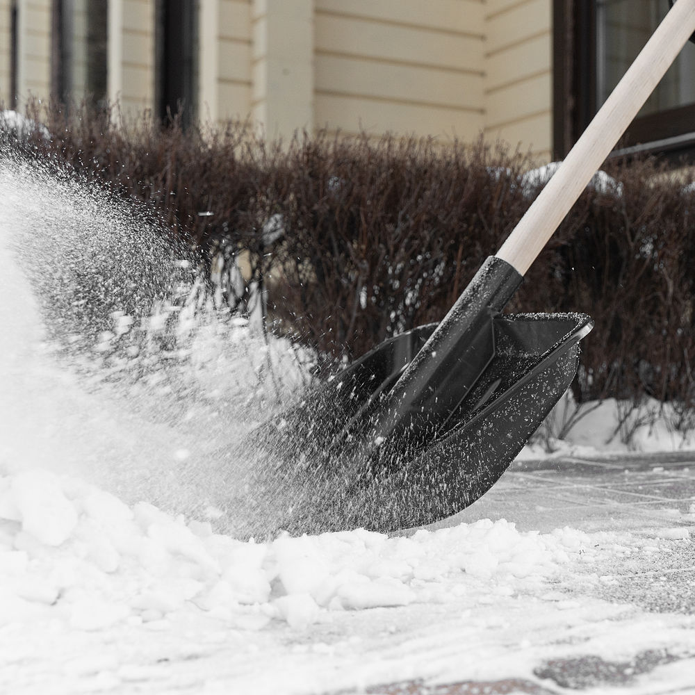 Лопата для уборки снега, полипропилен, 405х410 мм, без черенка (61687)