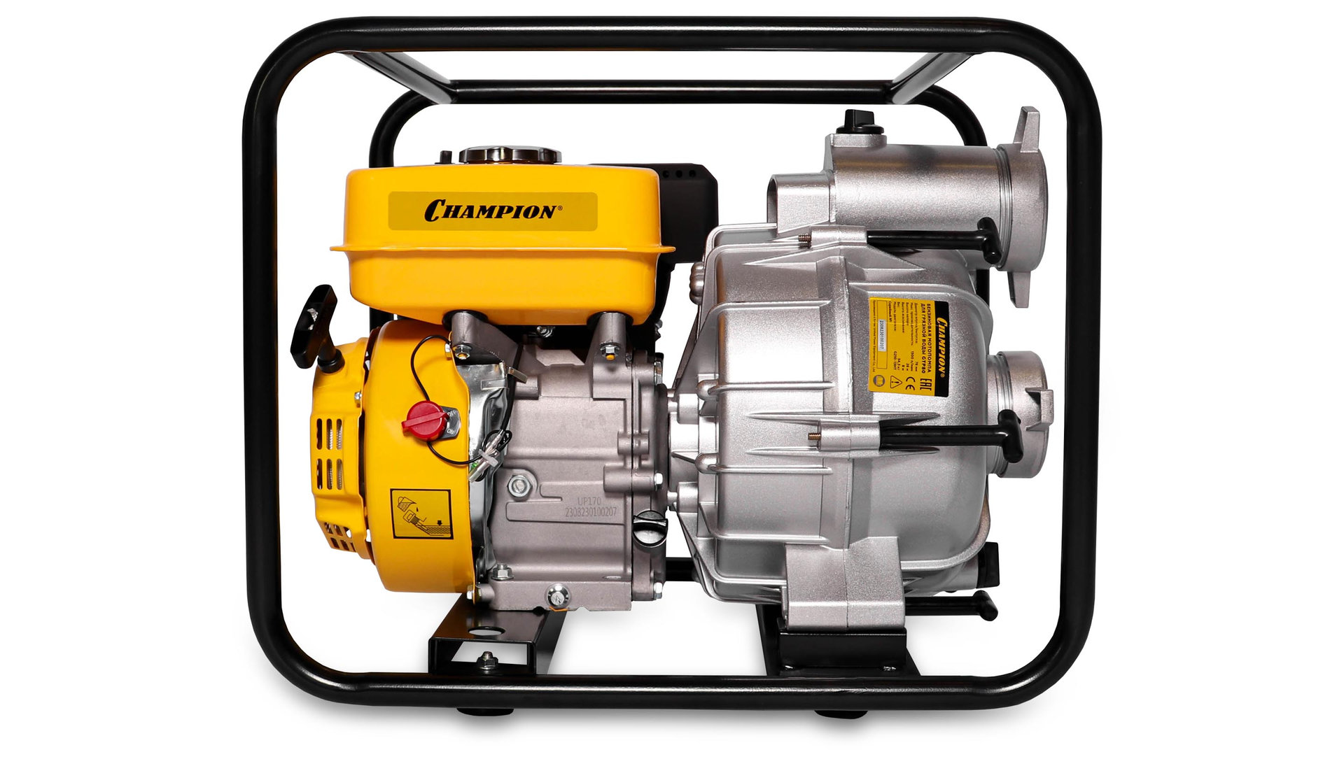 Мотопомпа CHAMPION GTP80 (PRO, 3 грязная вода 1300л/мин 8/26м 7лс 3,6л 34,3кг) (GTP80)