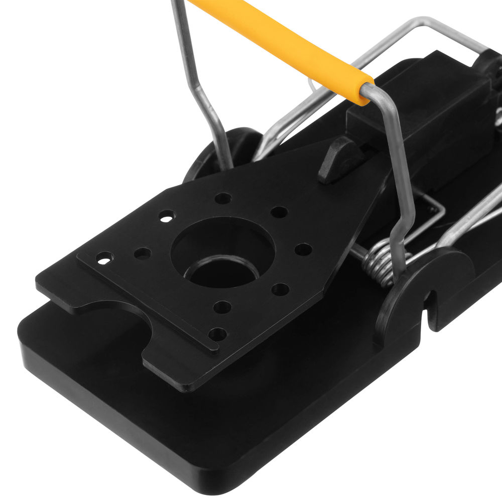 Мышеловка пластиковая открытая, металлический механизм, малая, 100 х 45 мм, 2 шт Сибртех (94125)