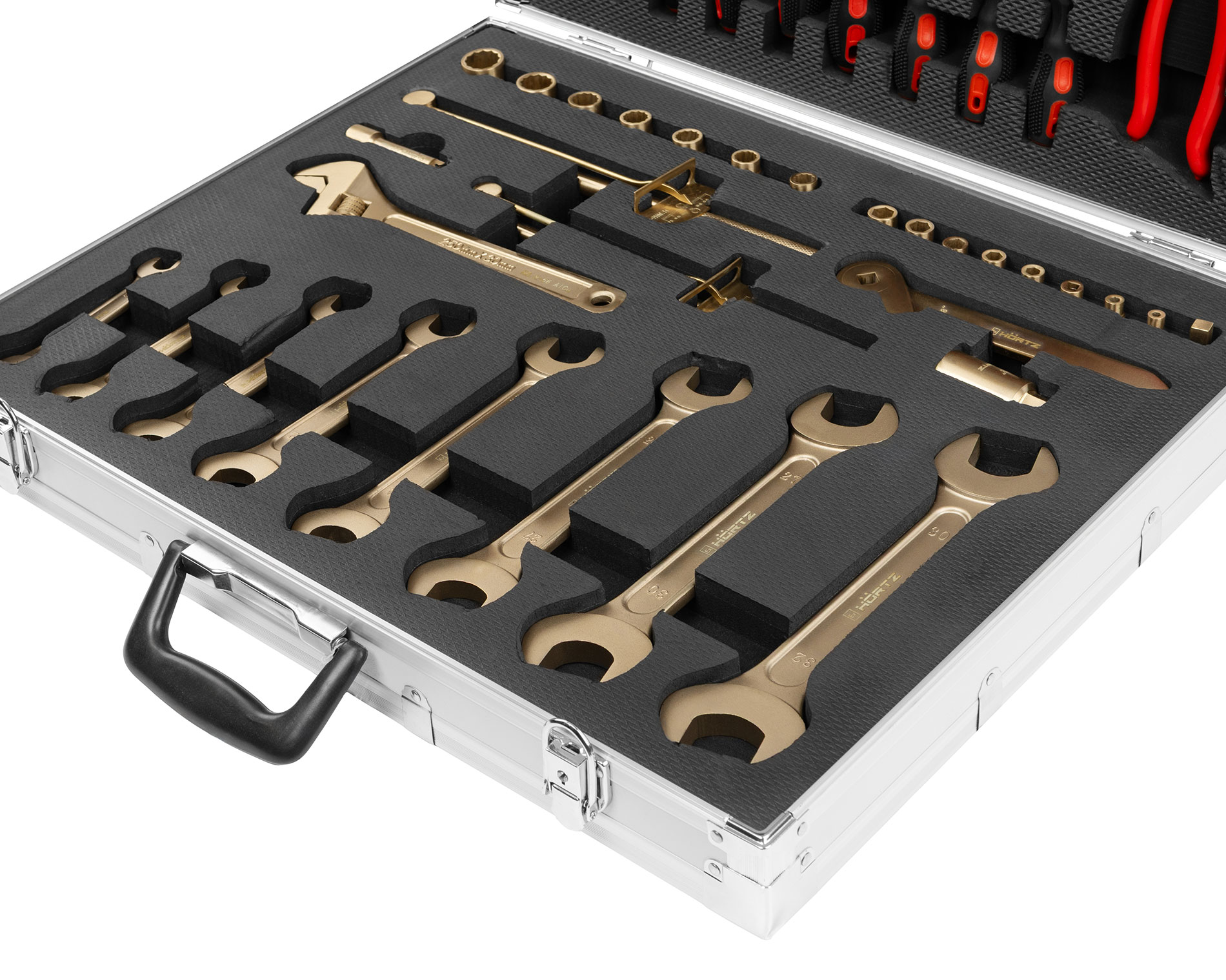 Набор взрывобезопасного инструмента (56 предметов) BeCu № N-56, HORTZ