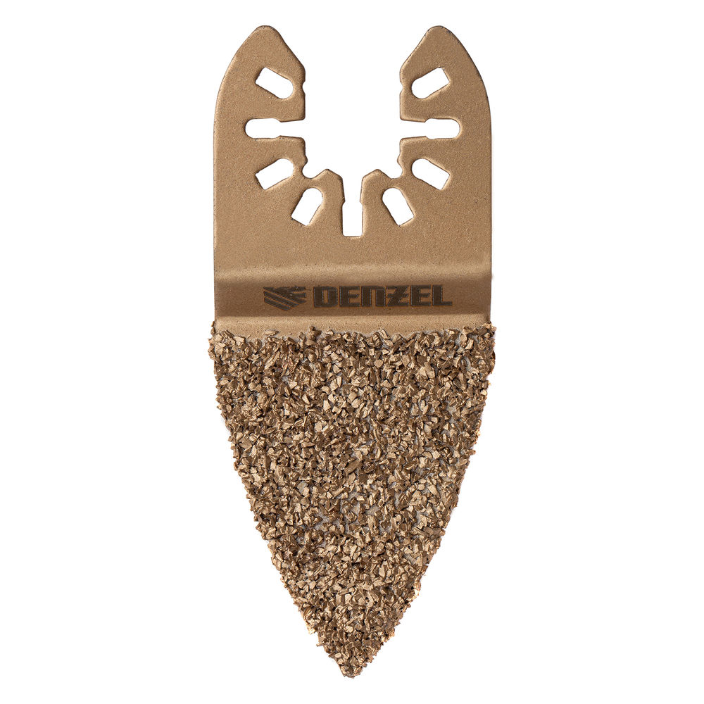 Насадка для МФИ шлифовальная двусторонняя дельта, узкая, HM, по плитке и дереву, 35 мм Denzel (782321)