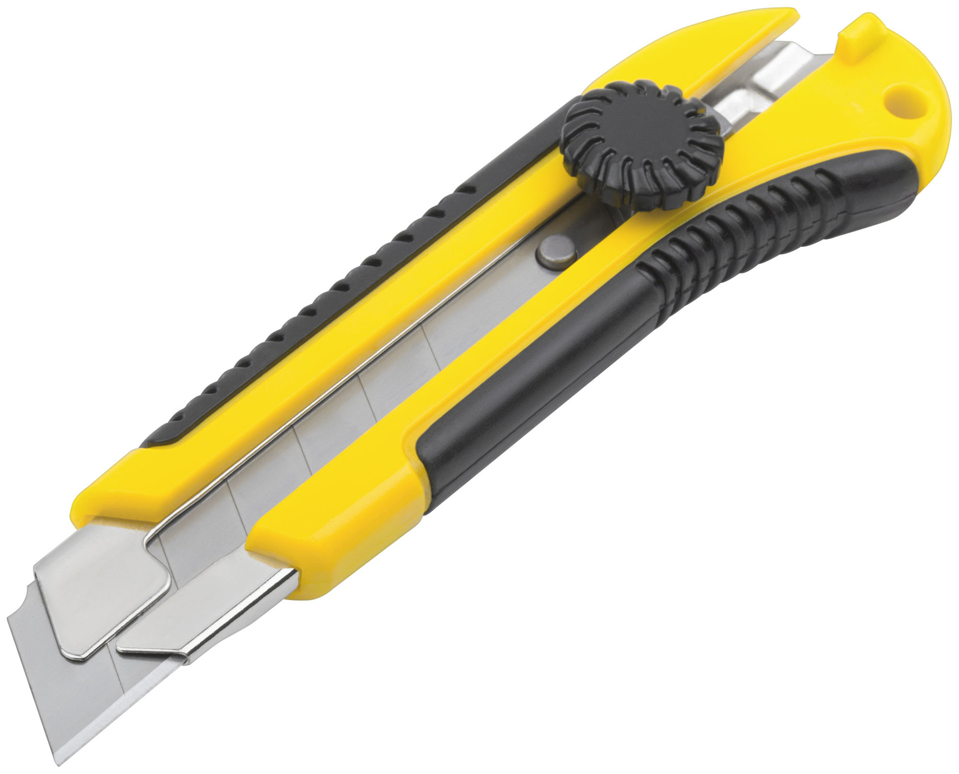 Нож технический 25 мм усиленный прорезиненный, вращ. прижим (10326)