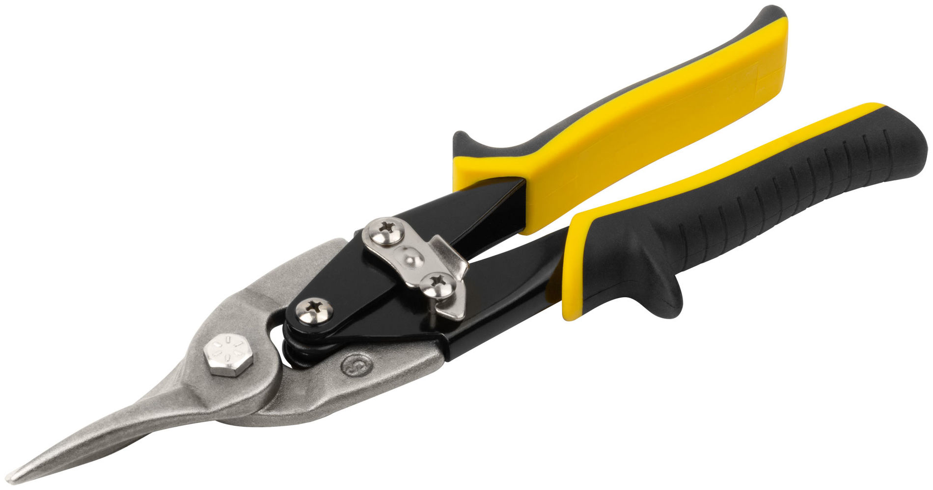 Ножницы по металлу усиленные CrV Профи, прорезиненные ручки, прямые 260 мм (41573)