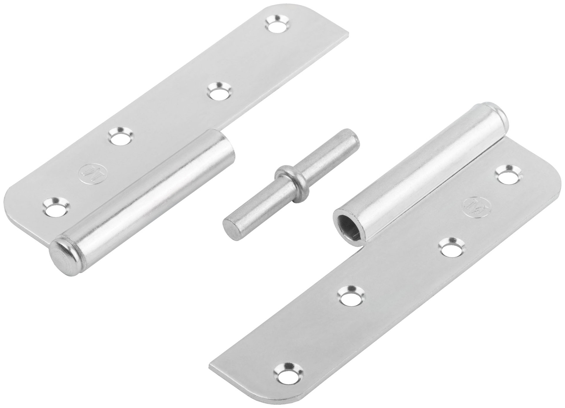 Петля накладная оцинкованная, тип ПН, 130 мм, правая (66395)