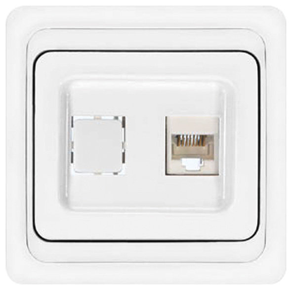 Розетка компьютерная, скрытая установка UNIVERSAL (84016)