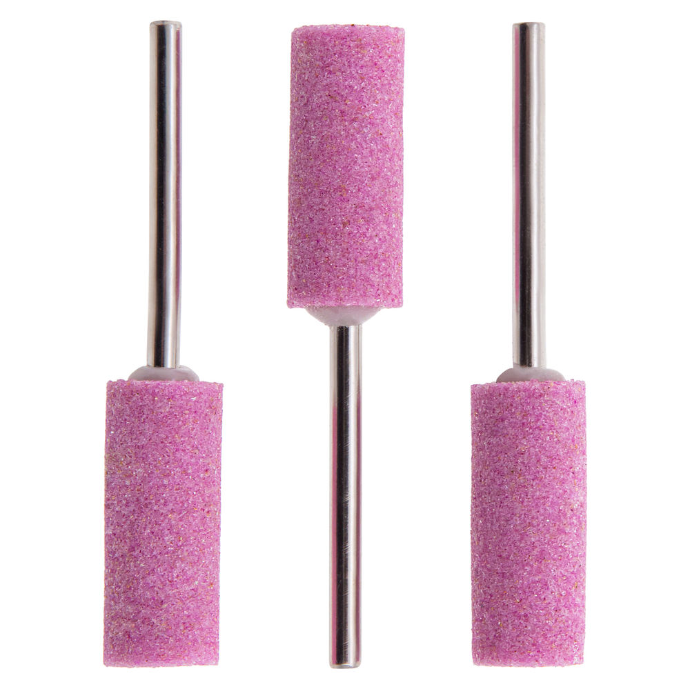 Шарошка абразивная, цилиндр удлиненный, 10 x 25 x 3 мм, F80.3 шт Matrix (76008)