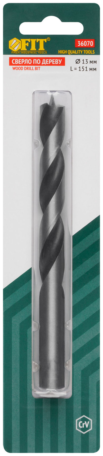 Сверло по дереву, CrV Профи 13 мм (36070)