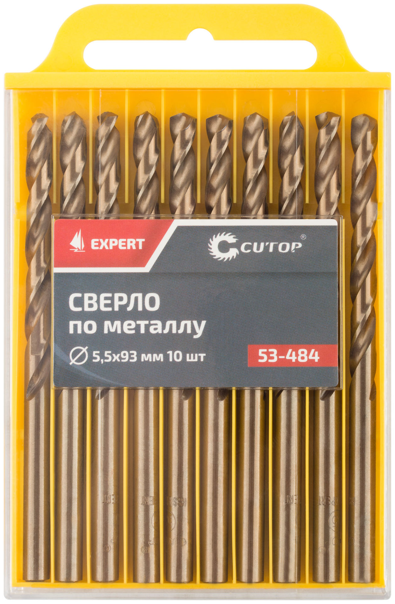 Сверло по металлу Cutop EXPERT, 5,5х93 мм (10 шт) (53-484)